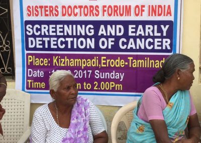 Sr. Dr. Emily Susai - Cancer Screening Camp - Tamil Nadu